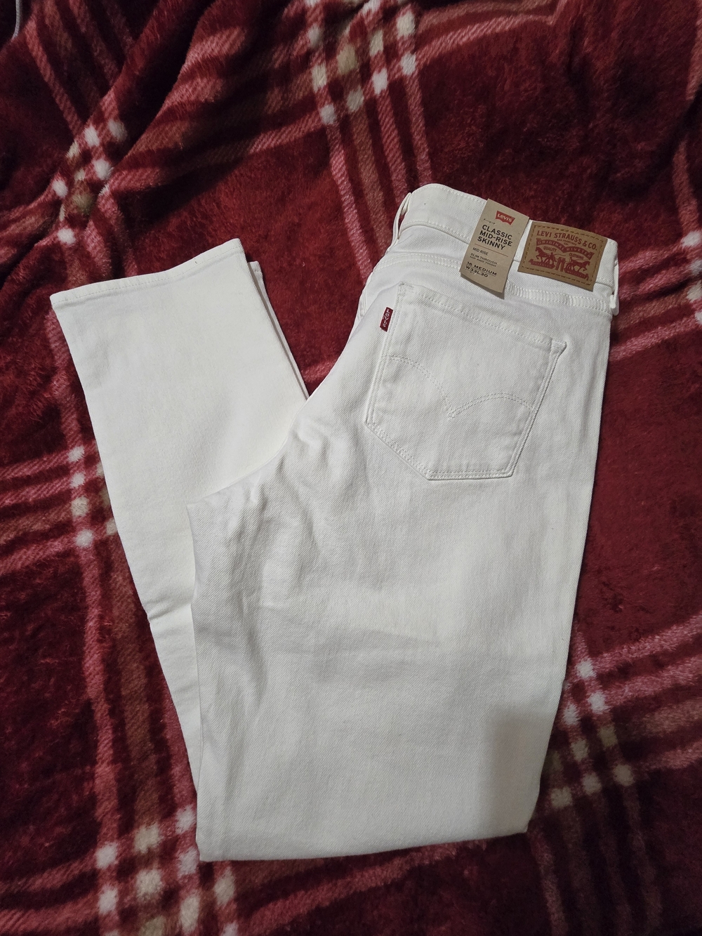 Levi's White Skinny Jeans for Women